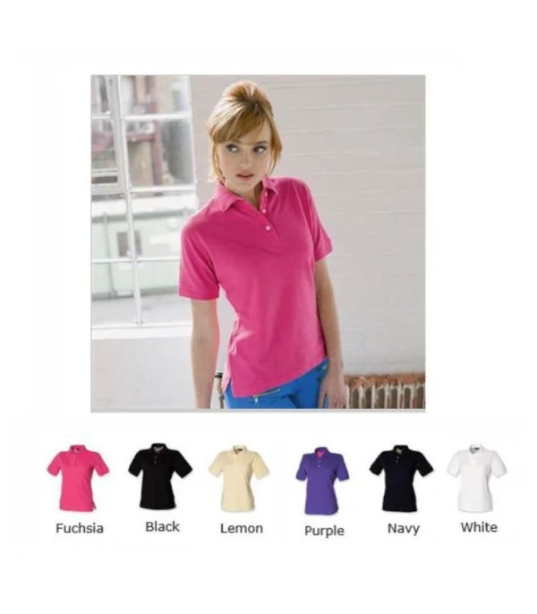 H121 Henbury Ladies Classic Cotton Polo Shirt